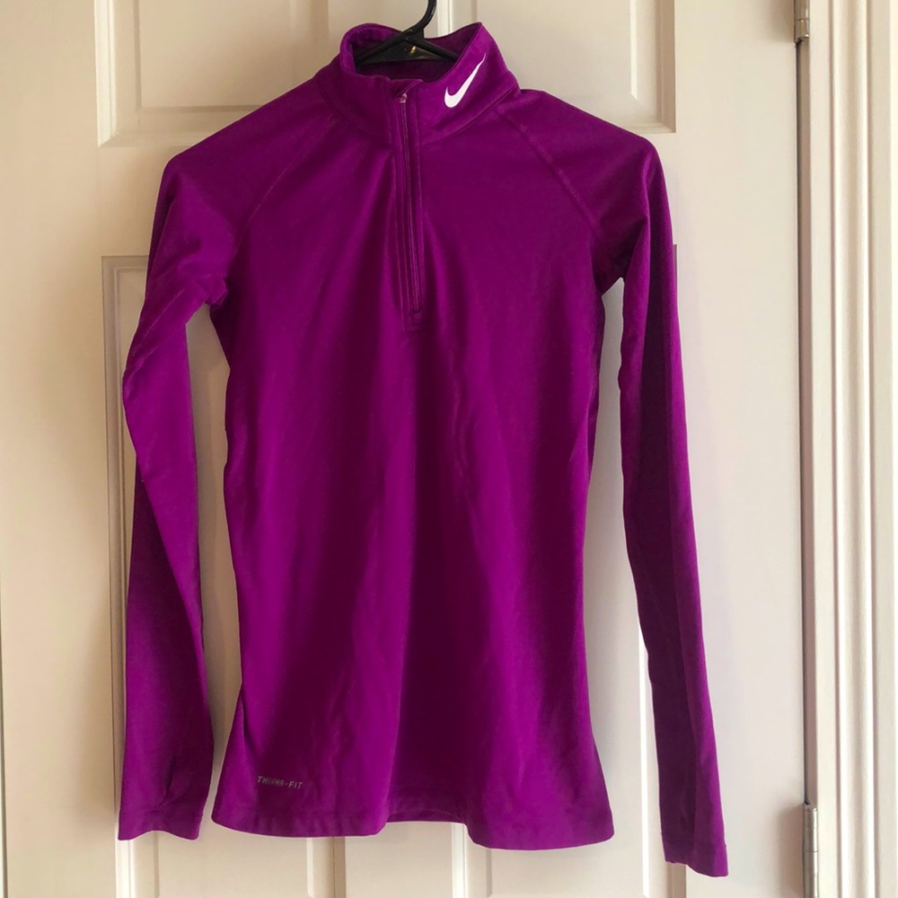 Nike Purple Therma Fit Running Quarterzip